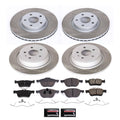 Power Stop 17-19 Ford Escape Front and Rear Semi-Coated Rotor Kit