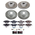 Power Stop 10-16 Mercedes-Benz E350 Front and Rear Semi-Coated Rotor Kit