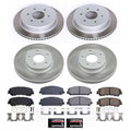 Power Stop 17-22 Nissan TITAN Front and Rear Semi-Coated Rotor Kit