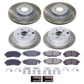 Power Stop 17-22 Subaru Impreza Front and Rear Semi-Coated Rotor Kit