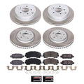 Power Stop 14-22 Infiniti Q50 Front and Rear Semi-Coated Rotor Kit