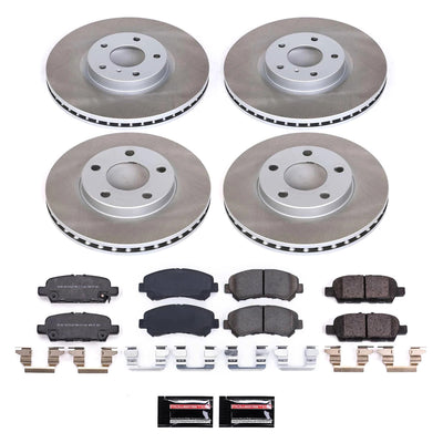 Power Stop 16-22 Nissan Maxima Front and Rear Semi-Coated Rotor Kit