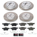 Power Stop 18-22 Honda Accord Front and Rear Semi-Coated Rotor Kit