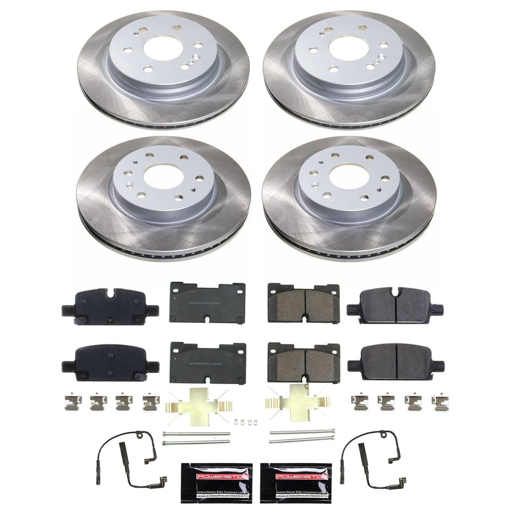 Power Stop 21-23 Cadillac Escalade Front and Rear Semi-Coated Rotor Kit