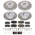 Power Stop 18-22 Hyundai Kona Front and Rear Semi-Coated Rotor Kit