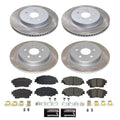Power Stop 17-19 Lincoln MKC Front and Rear Semi-Coated Rotor Kit