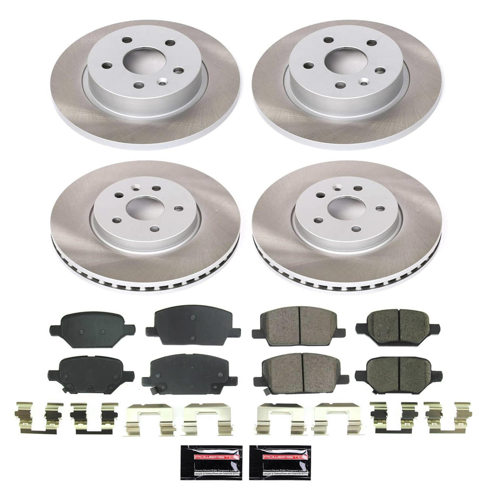 Power Stop 18-22 Buick Encore Front and Rear Semi-Coated Rotor Kit