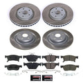 Power Stop 19-20 Subaru Ascent Front and Rear Semi-Coated Rotor Kit