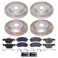 Power Stop 19-22 Subaru Forester Front and Rear Semi-Coated Rotor Kit