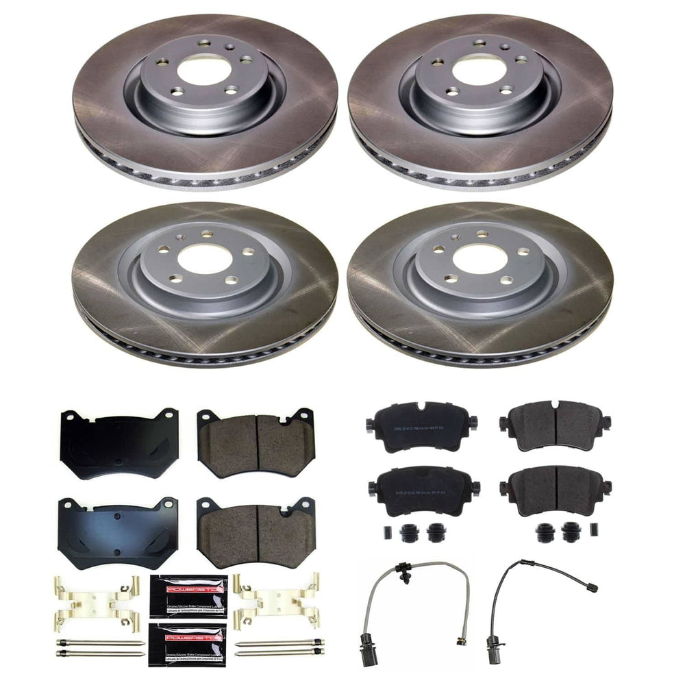 Power Stop 18-20 Audi Q5 Front and Rear Semi-Coated Rotor Kit
