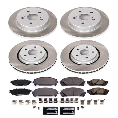 Power Stop 20-21 Toyota Avalon Front and Rear Semi-Coated Rotor Kit