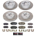 Power Stop 20-22 Hyundai Venue Front and Rear Semi-Coated Rotor Kit