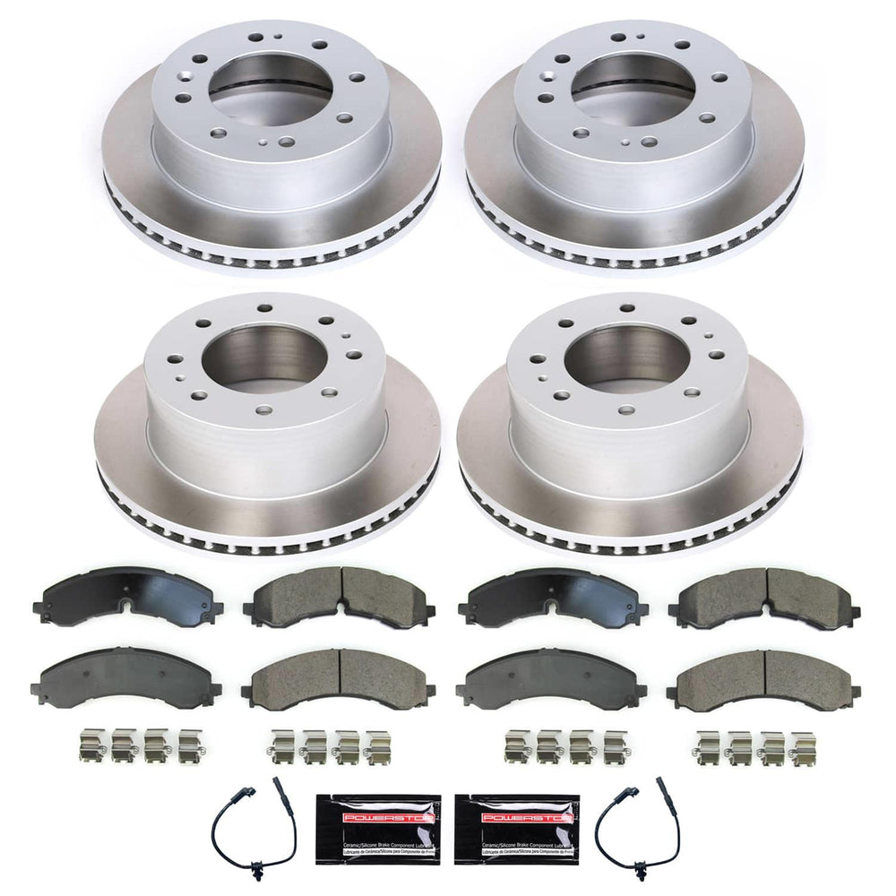 Power Stop 20-23 Chevrolet Silverado 2500 HD Front and Rear Semi-Coated Rotor Kit