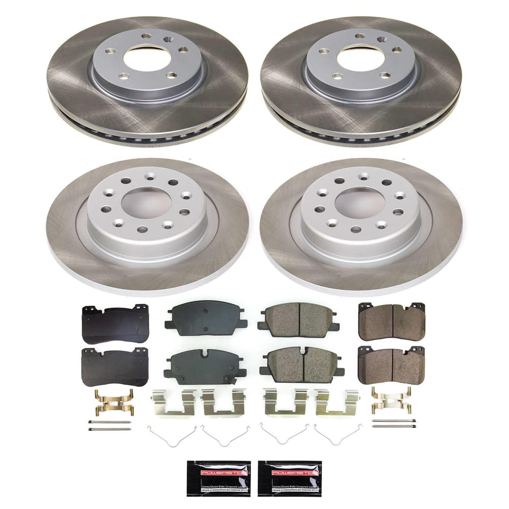 Power Stop 2022 Chevrolet Equinox Front and Rear Semi-Coated Rotor Kit