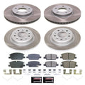 Power Stop 21-22 Chevrolet Malibu Front and Rear Semi-Coated Rotor Kit