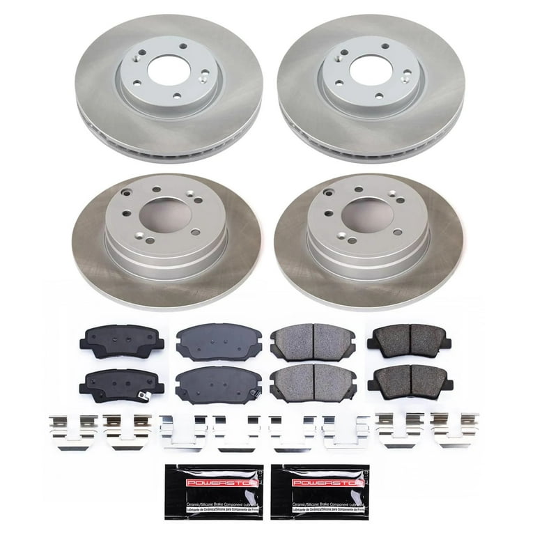 Power Stop 09-10 Hyundai Sonata Front and Rear Semi-Coated Rotor Kit