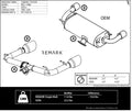 REMARK 2022+ Toyota GR86 Axleback Exhaust - Stainless Single Wall Tip - Stealth