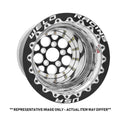 Weld Magnum Drag 2.0 15x9 / 5X4.5 BP / 5in BS Black Wheel CTR Polish - DBL MT