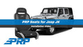 PRP Jeep Wrangler JK/JKU Daily Driver High Back Suspension Seats Kit (Pair) - Gray