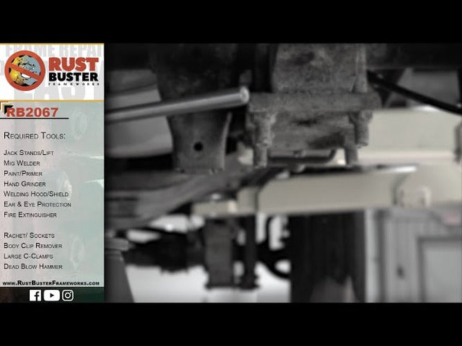 Rust Busterr 1987-1995 Jeep Wrangler YJ Rear Upper Shock Mount Frame Repair Kit Fo - Left