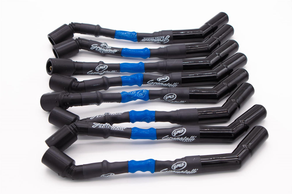 Granatelli 14-21 GM LT1 6.2L V-8 Hi-Perf Ignition Wire Connector Kit w/Blue Sleeves/Ceramic Boot