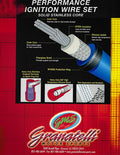 Granatelli 14-21 GM LT1 6.2L V-8 Hi-Perf Ignition Wire Connector Kit w/Blue Sleeves/Ceramic Boot