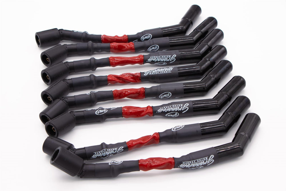 Granatelli 99-22 GM Car 6.0L/6.2L LS2/LS3/LSA Hi-Perf Wire Conn Kit w/Red Sleeve/Ceramic Boots