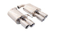 18C MUSTANG GT COUPE/CONV TWIN 3IN SS AXLEBACK EXHAUST SYS W/ OVAL MUFFLERS/QU