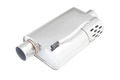VAREX MUFFLER W/HIDDEN MOTOR/2.5IN INLET/OUTLET/OFFSET IN/CENTER OUT/ OVAL BODY