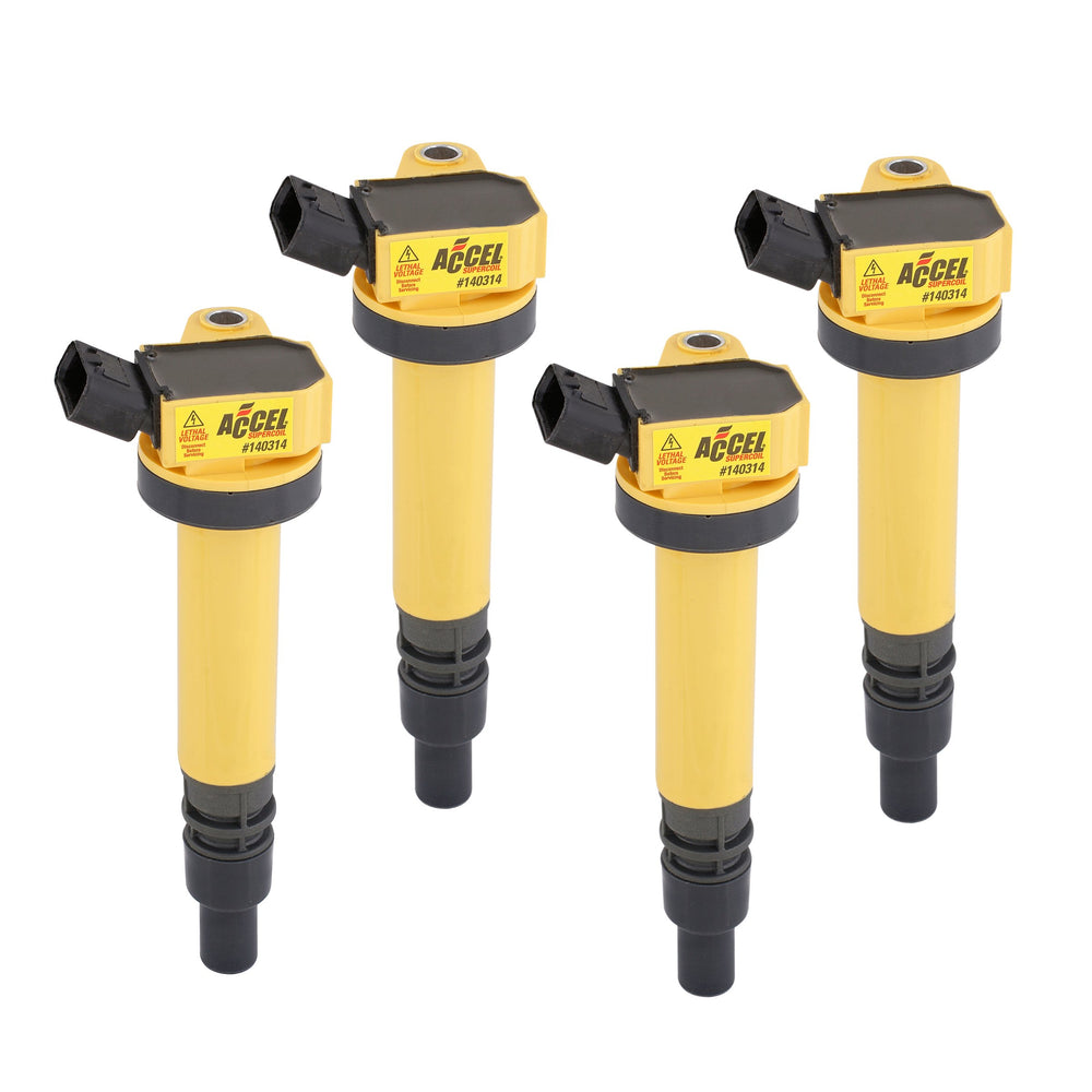 Direct Ignition Coil Kit Supercoil Toyota 1.8L I4 4-Pack Direct OEM Replacement ACCEL
