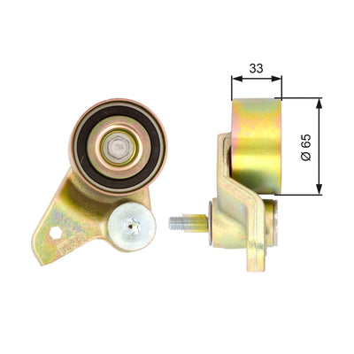 Gates Hydraulic Type - Steel Smooth/Backside (65 mm x 10 mm x 33 mm) - W/Bushing Bolt Washer
