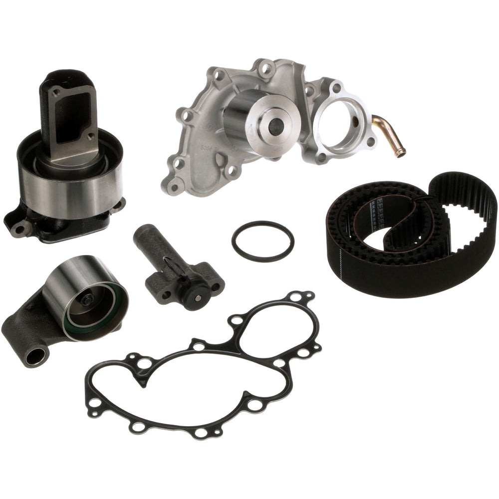 Gates 5 Components (1 Belt 1 Tensioner 1 Hydraulic Tensioner 1 Idler 1 Water Pump) - Includes Gasket