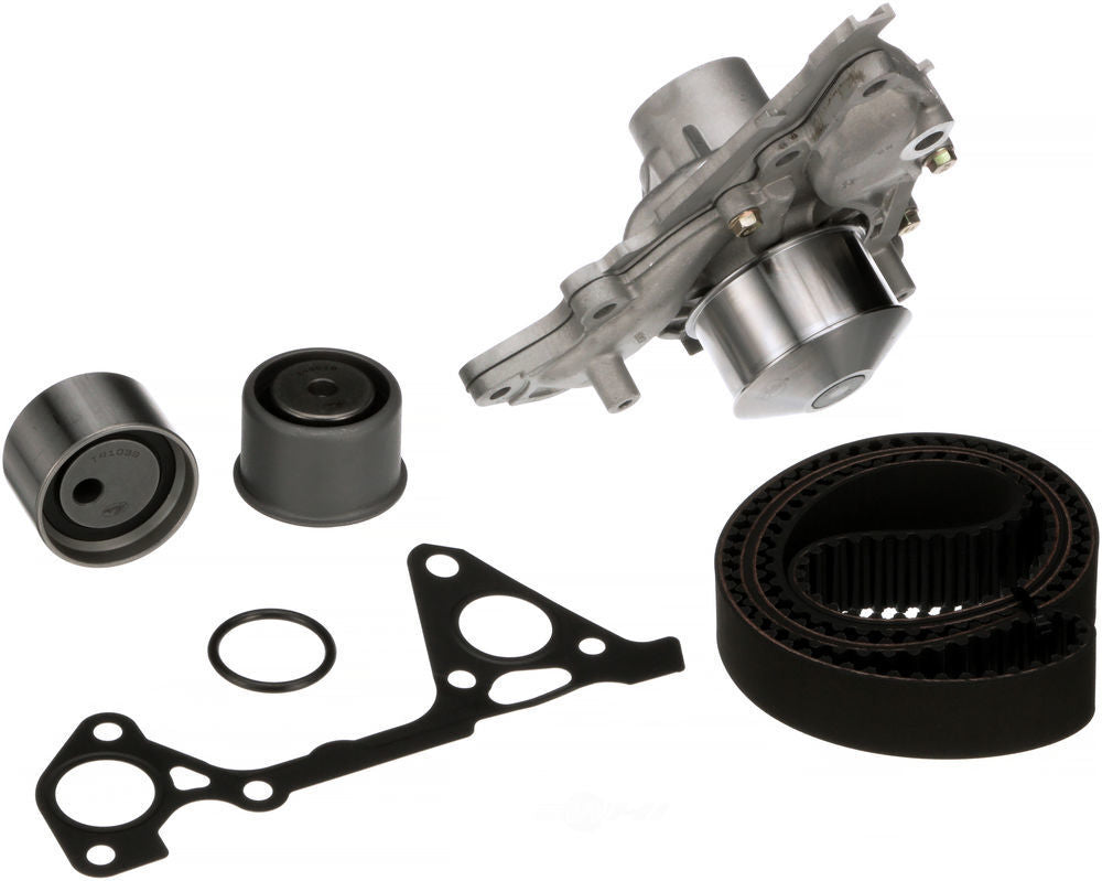 Gates 4 Components (1 Belt 2 Idlers 1 Water Pump w/Back Housing) - Includes Gasket O-Ring