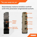 POWER WINDOW SWITCH - FRONT RIGHT,