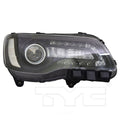 1820 CHRYSLER 300 HALOGEN HEADLIGHT ASSEMBLY W/LED DRL RIGHT BLACK BEZEL