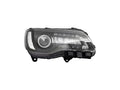 1820 CHRYSLER 300 HALOGEN HEADLIGHT ASSEMBLY W/LED DRL RIGHT BLACK BEZEL
