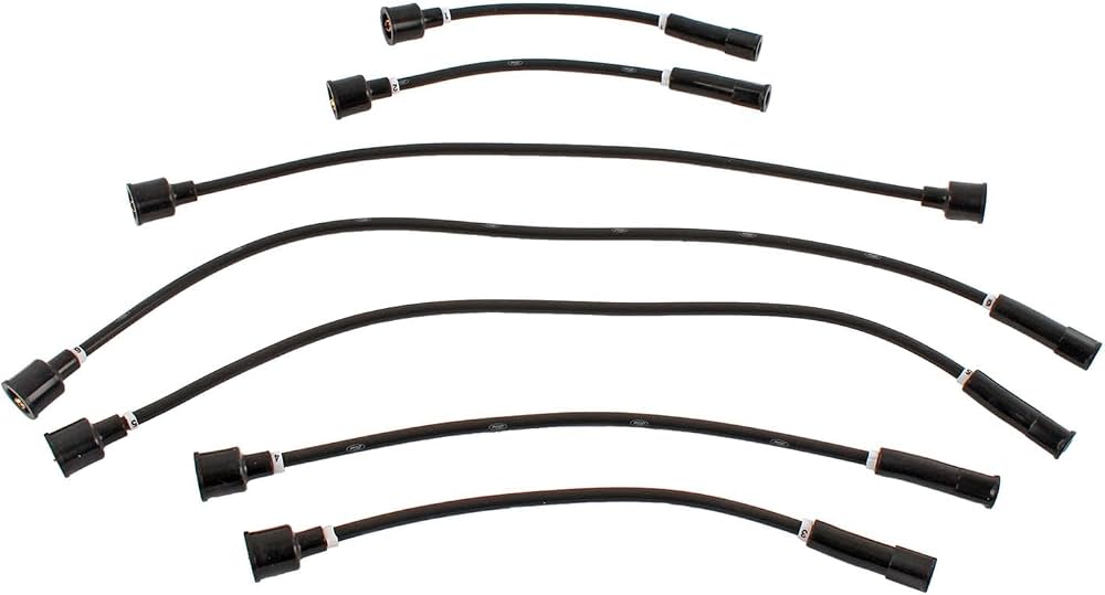 I6 "FORD" 8MM IGN WIRES-BLK