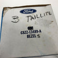 68 TAIL LAMP BEZEL W/BLK PAINT