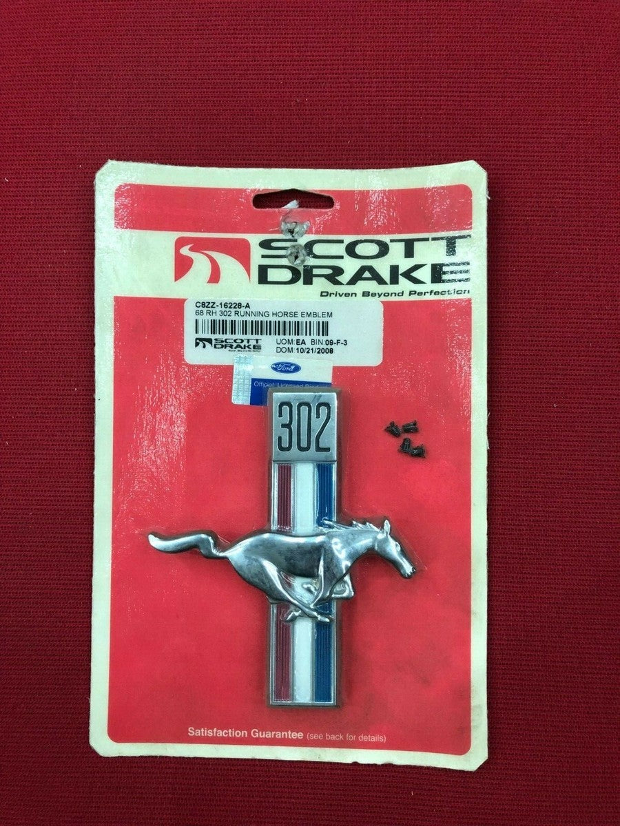 68 RH 302 RUNNING HORSE EMBLEM