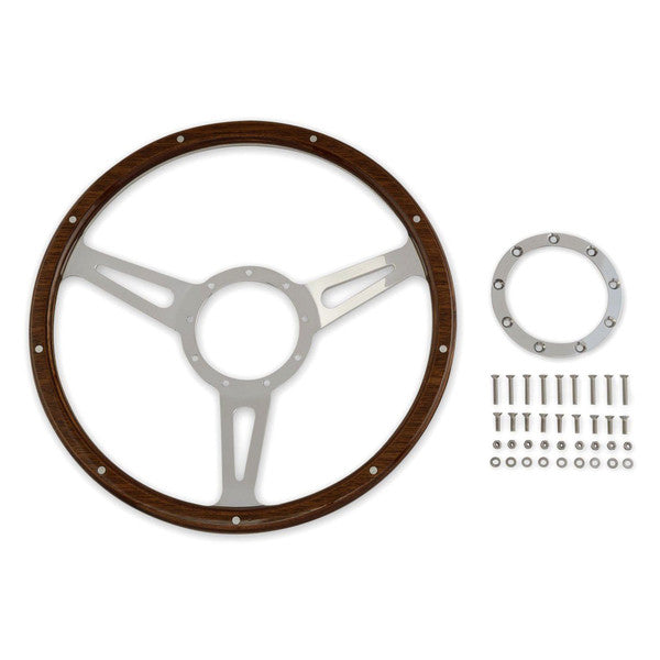 65-73 ALUM & WOOD 14"STR WHEEL