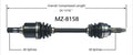 NEW CV AXLE