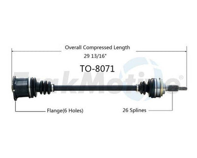 NEW CV AXLE