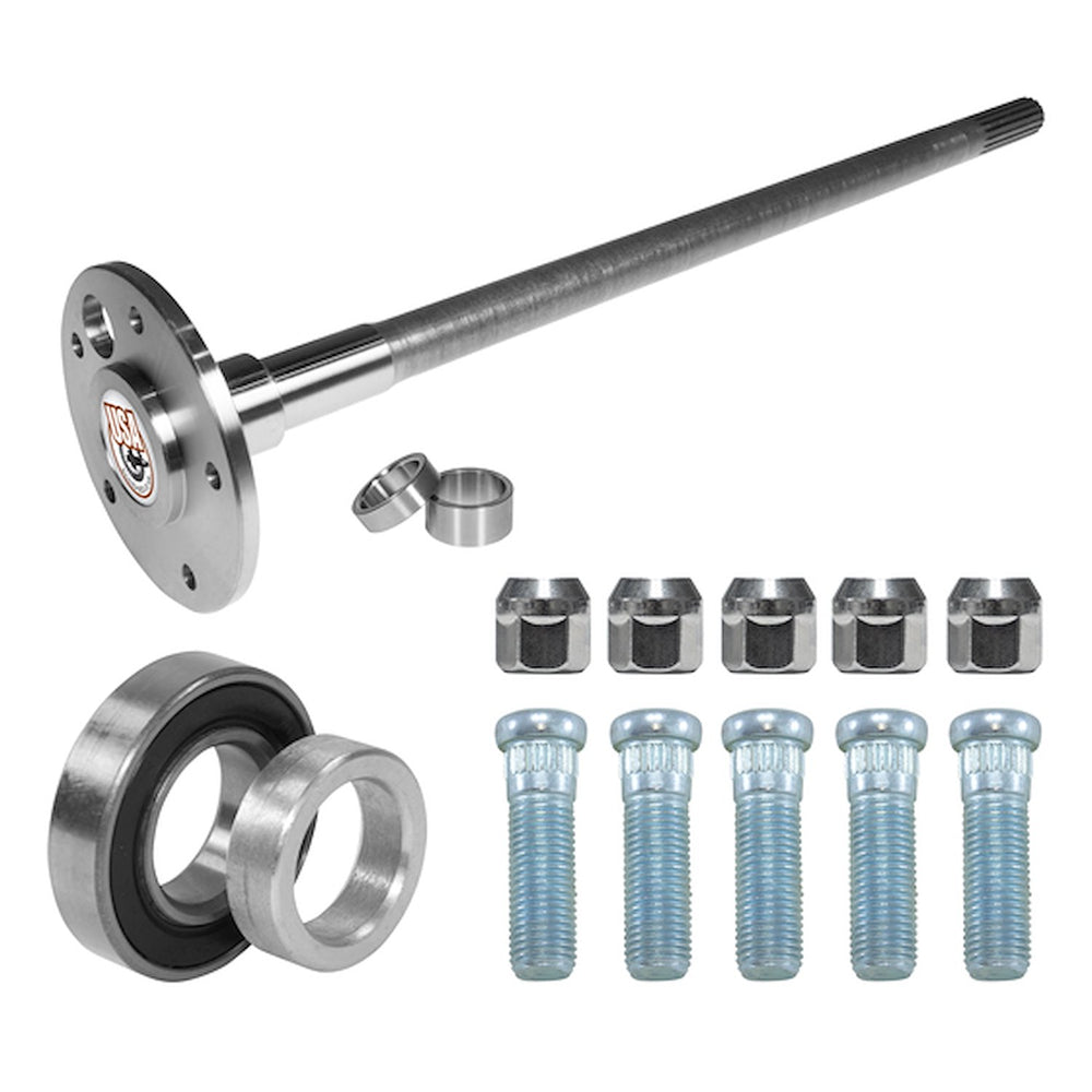 Rear Axle Kit Fits GM 8.2 Diff 28 Spline 29-7/8 Long Sealed Ball Bearing