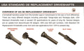 USA Standard Front Driveshaft Dakota Durango OE Style 26.25 Flange to Flange DAKOTA 01- 05 DUR
