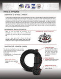 USA Standard Ring and Pinion gear set for 10 and down Chrysler 9.25IN in a 3.55 ratio