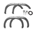 Black Pocket/Rivet Style Smooth Finish 4-Piece Fender Flare Set For 2009-2014 Ford F150 (Excludes Raptor) Bushwacker