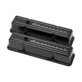 SBC Tall Valve Covers Chevrolet Script Black