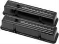 SBC Tall Valve Covers Chevrolet Script Black