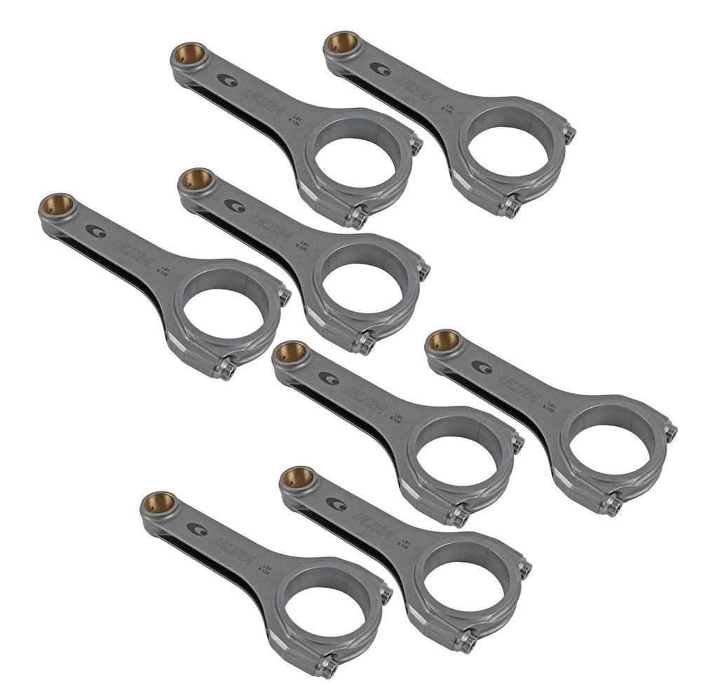 GM LS Forged H-Beam Rods - 6.125/2.100