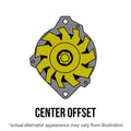 140 Amp XS Small GM Alternator Natural Finis